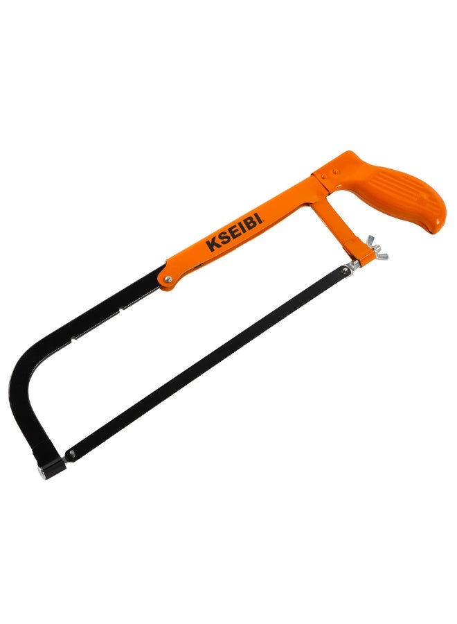 كسيبي منشار بذراع قابل للتمديد 8 بوصة، منشار عالي التحمل بلمسة سوداء، شفرة من المعدن الصلب، منشار يدوي، أداة قطع، للبستانيين، البلاستيك، الأنابيب، النجارة، المعدن والخشب. - Image 1